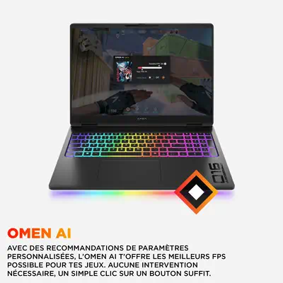 OMEN MAX Gaming Laptop 16-ah0018nf HP - visuel 1 - hello RSE - Temps de réponse de 3 ms