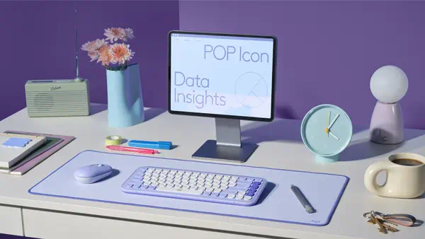 Logitech Desk Mat Lilas - Produit ergonomique - visuel 8