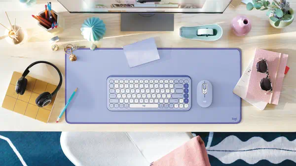Logitech Desk Mat Lilas - Produit ergonomique - visuel 7