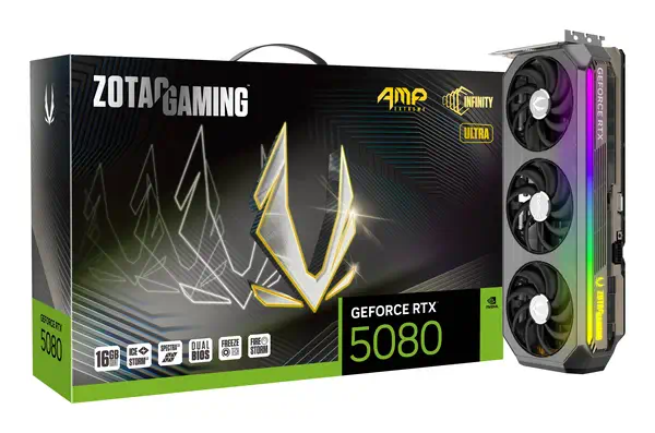 GAMING GeForce RTX 5080 AMP Extreme INFINITY ULTRA - Zotac - Carte graphique - visuel 8