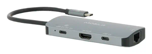 Mobilis 001382 station d'accueil Avec fil USB 3.2 Gen 1 (3.1 Gen 1) Type-C Noir, Gris - Protection d'écran et Filtre - visuel 2