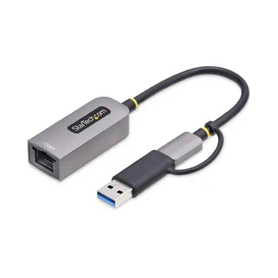 Adaptateur USB-C vers Ethernet avec Dongle USB-A, 10/100/1000Mbps, Adaptateur Réseau USB 3.0 vers Gi - StarTech - Station d'accueil pour portable - visuel 2