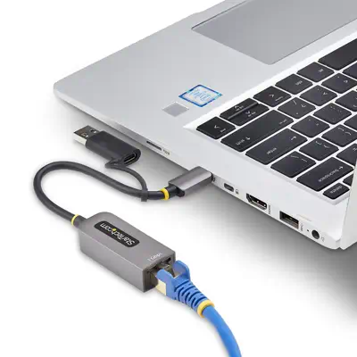 Adaptateur USB-C vers Ethernet avec Dongle USB-A, 10/100/1000Mbps, Adaptateur Réseau USB 3.0 vers Gi - StarTech - Station d'accueil pour portable - visuel 8