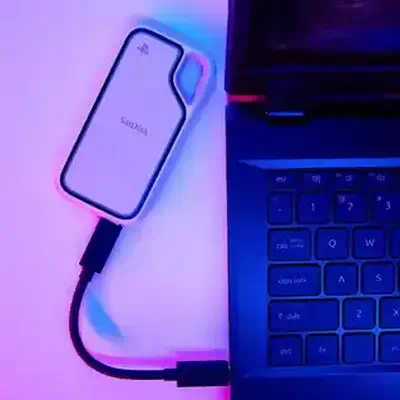 SanDisk SDSSDE62P-1T00-G25 lecteur à circuits intégrés externe 1 To USB Type-C 3.2 Gen 2 (3.1 Gen 2) - Sandisk - Disque dur SSD - visuel 5