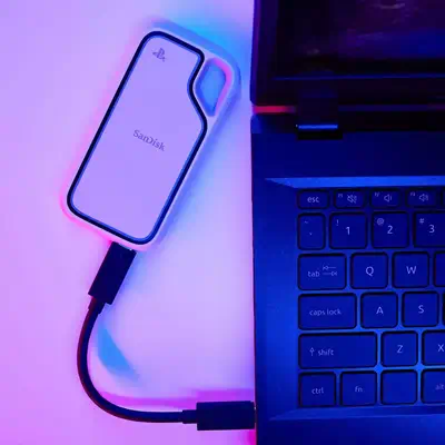 SanDisk SDSSDE62P-2T00-G25 lecteur à circuits intégrés externe 2 To USB Type-C 3.2 Gen 2 (3.1 Gen 2) - Sandisk - Disque dur SSD - visuel 5