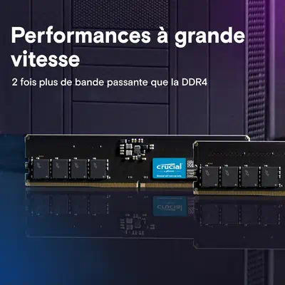 Crucial CT64G56C46U5 module de mémoire 64 Go 1 x 64 Go DDR5 - Mémoire - visuel 2