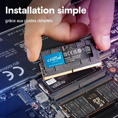 Crucial CT2K64G56C46S5 module de mémoire 128 Go 2 x 64 Go DDR5 - Mémoire - visuel 6