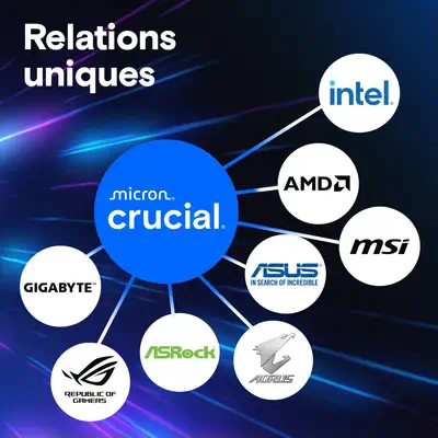 Crucial Pro CP2K64G56C46U5 module de mémoire 128 Go 2 x 64 Go DDR5 - Mémoire - visuel 3