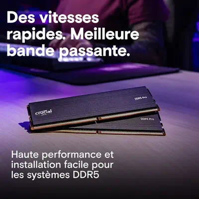 Crucial Pro CP2K64G56C46U5 module de mémoire 128 Go 2 x 64 Go DDR5 - Mémoire - visuel 6