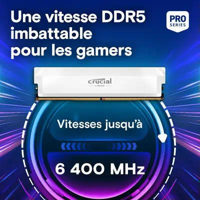 Crucial Pro CP2K32G60C40U5W module de mémoire 64 Go 2 x 32 Go DDR5 - Mémoire - visuel 2