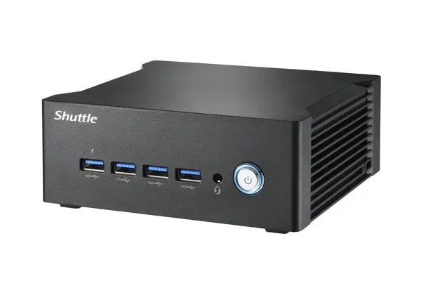 Nano PC NA10H7, AMD Ryzen™ 7-8845HS APU, Radeon 780M , 2xHDMI, 2xUSB 4.0 (DP), 2x2.5Gbit LAN, VESA,  - Shuttle - Barebone - visuel 2