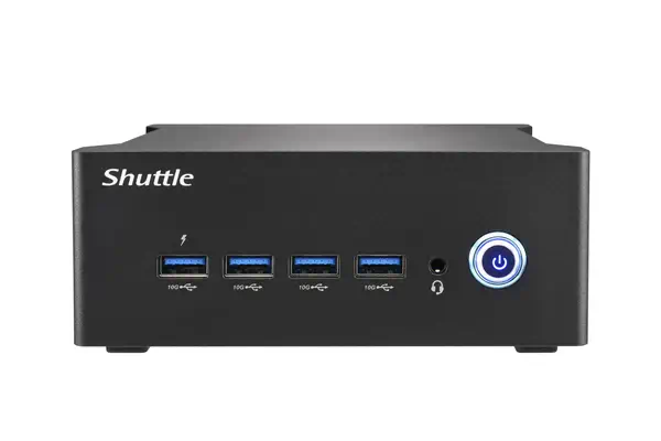 Nano PC NA10H7, AMD Ryzen™ 7-8845HS APU, Radeon 780M , 2xHDMI, 2xUSB 4.0 (DP), 2x2.5Gbit LAN, VESA,  - Shuttle - Barebone - visuel 4