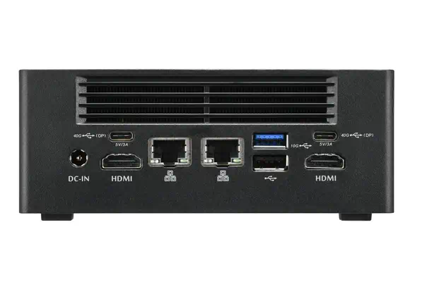 Nano PC NA10H7, AMD Ryzen™ 7-8845HS APU, Radeon 780M , 2xHDMI, 2xUSB 4.0 (DP), 2x2.5Gbit LAN, VESA,  - Shuttle - Barebone - visuel 6