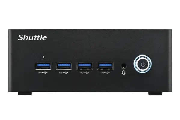 Nano PC NA10H7, AMD Ryzen™ 7-8845HS APU, Radeon 780M , 2xHDMI, 2xUSB 4.0 (DP), 2x2.5Gbit LAN, VESA,  - Shuttle - Barebone - visuel 5