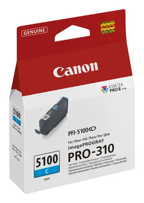 Canon PFI-5100 C cartouche d'encre 1 pièce(s) Original Cyan - Cartouches d'encre - visuel 2