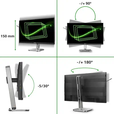 Philips 5000 series 27B2G5601/00 écran plat de PC 68,6 cm (27") 2560 x 1440 pixels Quad HD LCD Noir - Ecran Ordinateur - visuel 4