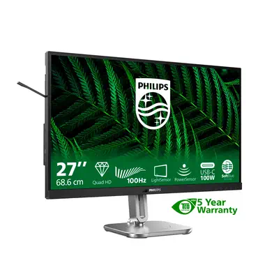 Philips 5000 series 27B2G5601/00 écran plat de PC 68,6 cm (27") 2560 x 1440 pixels Quad HD LCD Noir - Ecran Ordinateur - visuel 4
