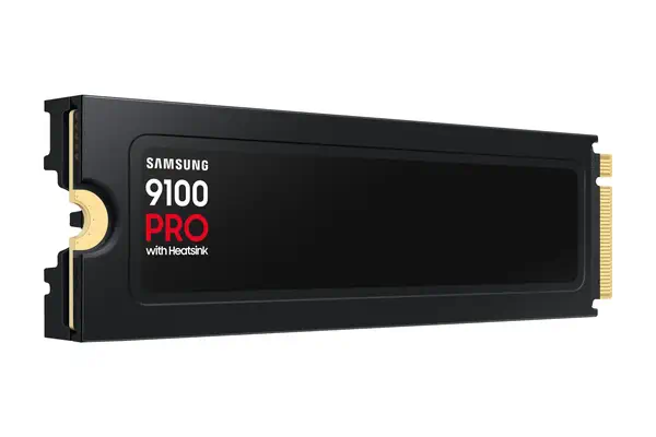 9100 PRO Heatsink PCIe® 5.0 NVMe™ M.2 SSD Samsung - visuel 1 - hello RSE - Fine épaisseur. Puissance maximale.