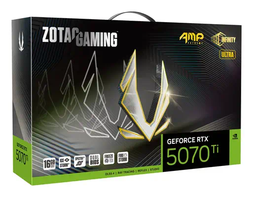 GAMING GeForce RTX 5070 Ti AMP Extreme INFINITY ULTRA - Zotac - Carte graphique - visuel 7