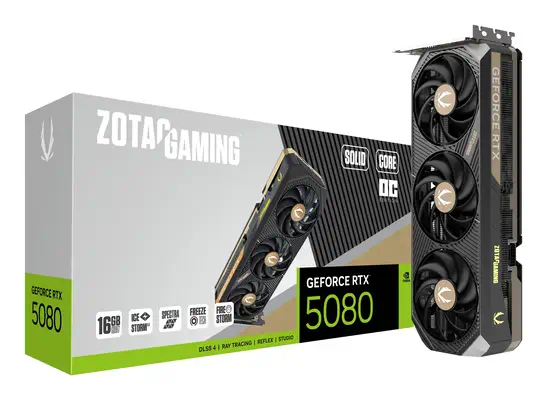 GAMING GeForce RTX 5080 SOLID CORE OC - Zotac - Carte graphique - visuel 7