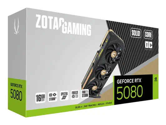 GAMING GeForce RTX 5080 SOLID CORE OC Zotac - visuel 1 - hello RSE - Fonctions de jeu améliorées