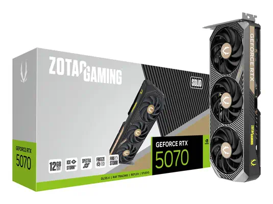 Zotac GAMING GeForce RTX 5070 SOLID NVIDIA 12 Go GDDR7 - Carte graphique - visuel 8