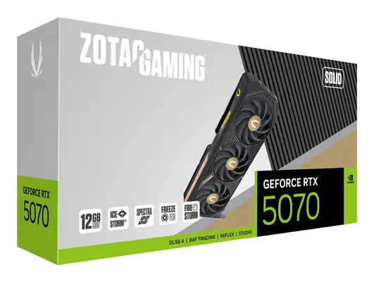 Zotac GAMING GeForce RTX 5070 SOLID NVIDIA 12 Go GDDR7 - Carte graphique - visuel 7
