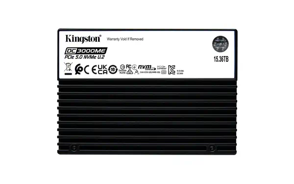 15,36TB DC3000ME U.2 PCIe 5.0 NVMe TCG Opal Enterprise SSD - Kingston - Disque dur SSD - visuel 1