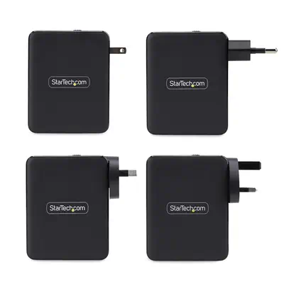 Chargeur Mural USB-C 140W, 3x USB-C/1x USB-A, Adaptateur d'Alimentation Power Delivery 3.1 Internati - StarTech - Chargeur et alimentation - visuel 5