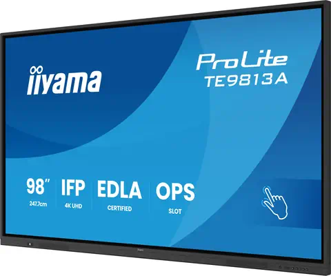 iiyama TE9813A-B1AG Écran d'affichage dynamique Écran plat interactif 2,48 m (97.5") Wifi 500 cd/m²  - Ecran Numérique Interactif - visuel 3