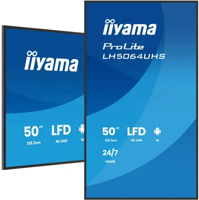 iiyama LH5564UHS-B1AG Écran d'affichage dynamique Écran plat de signalisation numérique 139,7 cm (55 - Ecran Numérique Interactif - visuel 5