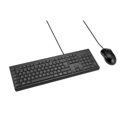 Kensington KM100 EQ Kit clavier + souris filaire Kensington - visuel 1 - hello RSE - Connexion USB-A filaire