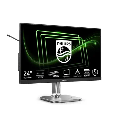 Philips 5000 series 24B2G5301/00 écran plat de PC 60,5 cm (23.8") 1920 x 1080 pixels Full HD LCD Noi - Ecran Ordinateur - visuel 2