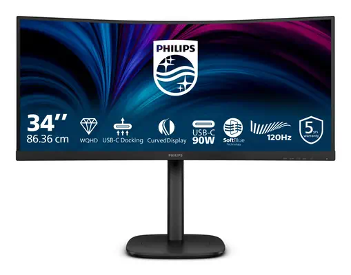 Philips 3000 series 34B2U3600C/00 écran plat de PC 86,4 cm (34") 3440 x 1440 pixels Wide Quad HD LCD - Ecran Ordinateur - visuel 9