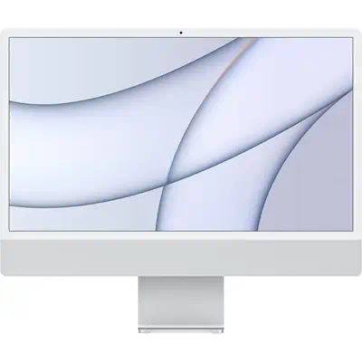 iMac 24'' 4.5K M1 (CPU 8 / GPU 7) 8Go 256Go SSD 2021 Argent - Grade Reconditionné en France Très bon - Apple - Unité centrale reconditionnée - visuel 1