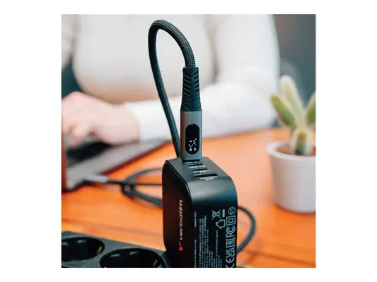 VERBATIM SYNC & CHARGE USB C TO USB C 100W DISPLAY 120 CM WCF (P) - Verbatim - Câble USB - visuel 1