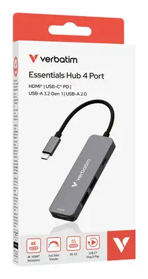 Verbatim Hub multiports USB-C Essentials - Station d'accueil pour portable - visuel 3