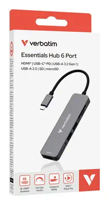Verbatim Hub multiports USB-C Essentials - Station d'accueil pour portable - visuel 3