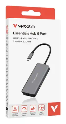 Verbatim Hub multiports USB-C Essentials - Station d'accueil pour portable - visuel 3