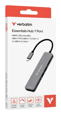 Verbatim Hub multiports USB-C Essentials - Station d'accueil pour portable - visuel 3