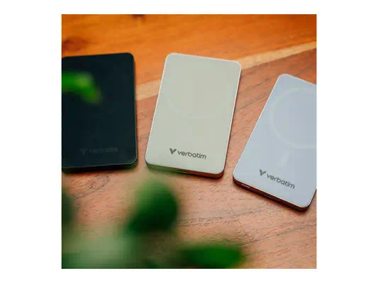 VERBATIM CHARGE N GO ESSENTIALS POWER BANK MAGNETIC WIRELESS 5000MAH BLACK WCF (P) - Verbatim - Câble USB - visuel 3