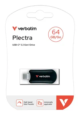 Verbatim 30224 lecteur USB flash 64 Go USB Type-C 3.2 Gen 1 (3.1 Gen 1) Noir - Disque dur SSD - visuel 4