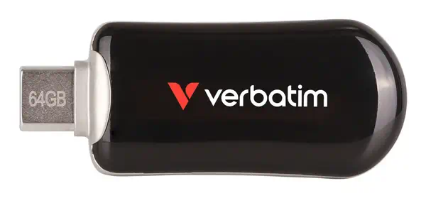 Verbatim 30224 lecteur USB flash 64 Go USB Type-C 3.2 Gen 1 (3.1 Gen 1) Noir - Disque dur SSD - visuel 1