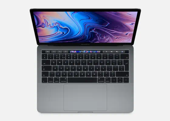 MacBook Pro Touch Bar 13'' i5 1,4 GHz 16Go 256Go SSD 2019 Gris - Grade Reconditionné en France Bon é - Apple - PC Portable reconditionné - visuel 1