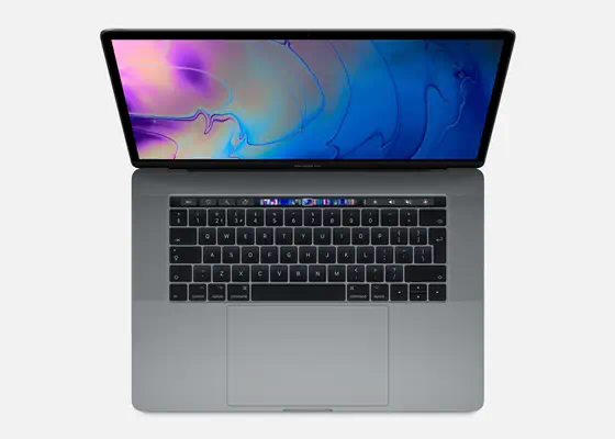 MacBook Pro Touch Bar 15.4" i9 2,4 GHz 32Go 1To SSD 2019 Gris - Grade Reconditionné en France Bon ét - Apple - PC Portable reconditionné - visuel 1