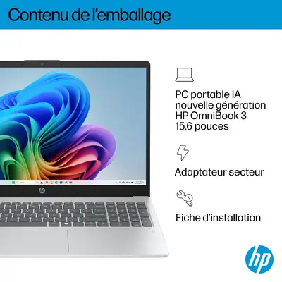 OmniBook 3 NGAI 15-fn0021nf HP - visuel 1 - hello RSE - Carte graphique AMD Radeon 800M intégrée