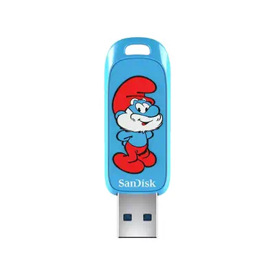SanDisk Smurf lecteur USB flash 64 Go USB Type-A 3.2 Gen 1 (3.1 Gen 1) Bleu - Sandisk - Adaptateur stockage - visuel 1