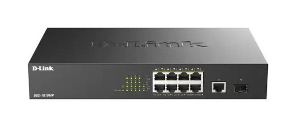 D-Link DGS-1010MP/E commutateur réseau Non-géré L2 Gigabit Ethernet (10/100/1000) Connexion Ethernet - Switchs et Hubs - visuel 1