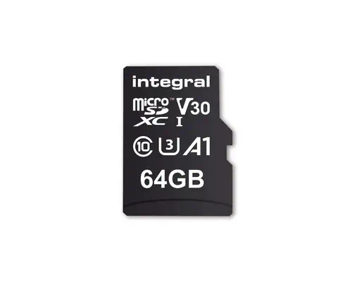 Integral INMSDX64G-100V30 mémoire flash 64 Go MicroSD UHS-I Classe 10 - Mémoire - visuel 1