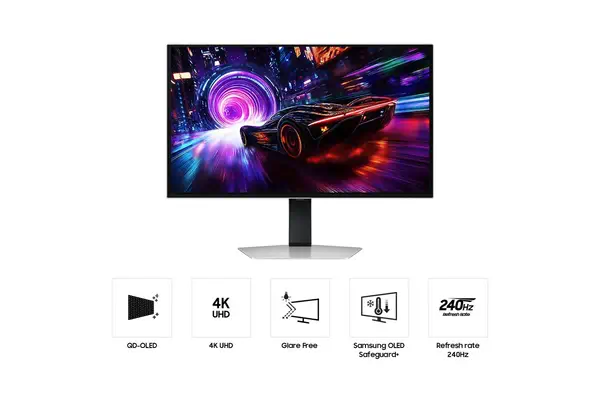 Samsung S32FG816SU écran plat de PC 81,3 cm (32") 3840 x 2160 pixels 4K Ultra HD OLED Argent - Ecran Ordinateur - visuel 4